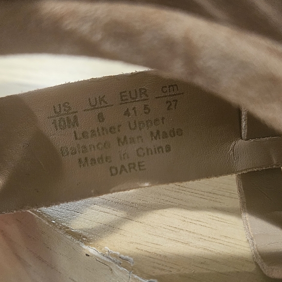 FRANCO SARTO Leather Tan Wedges with Elegant Straps. Size 10 - Picture 12 of 13